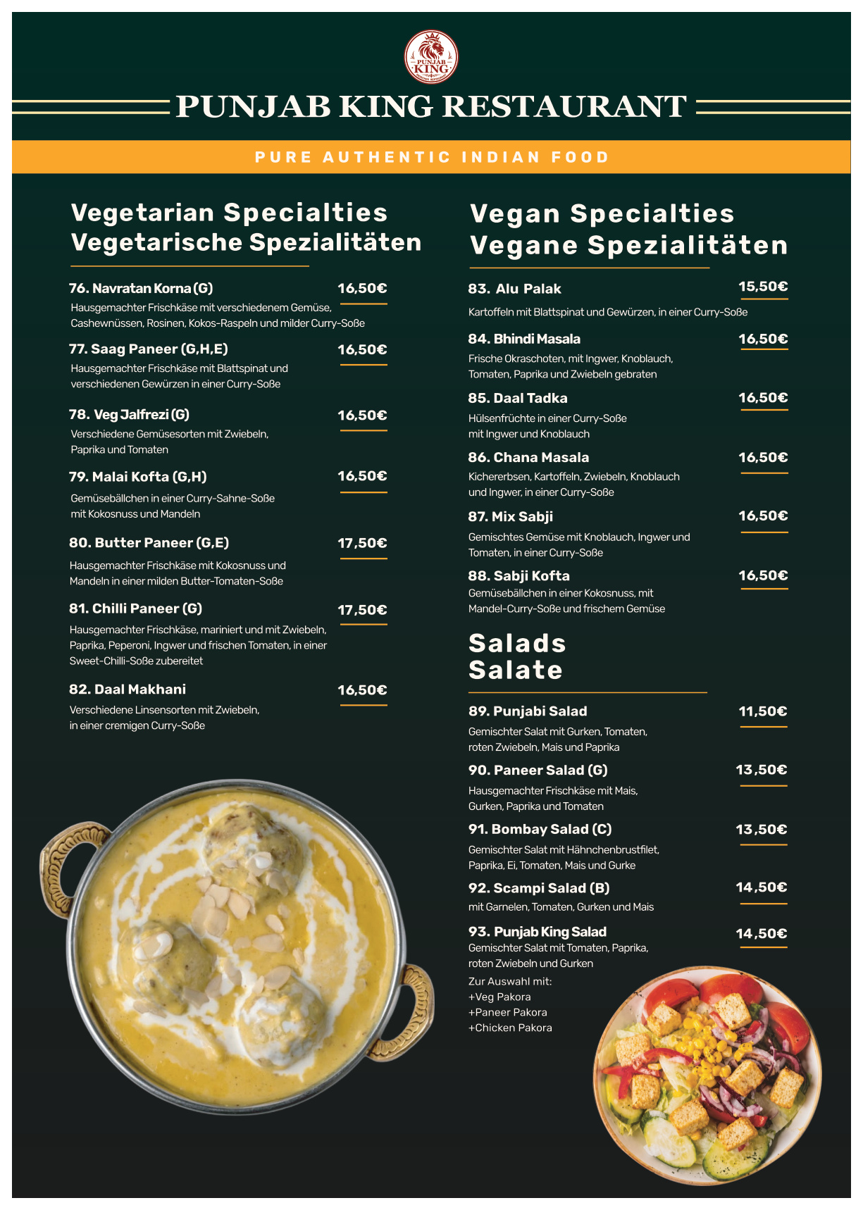 Menu Page 5
