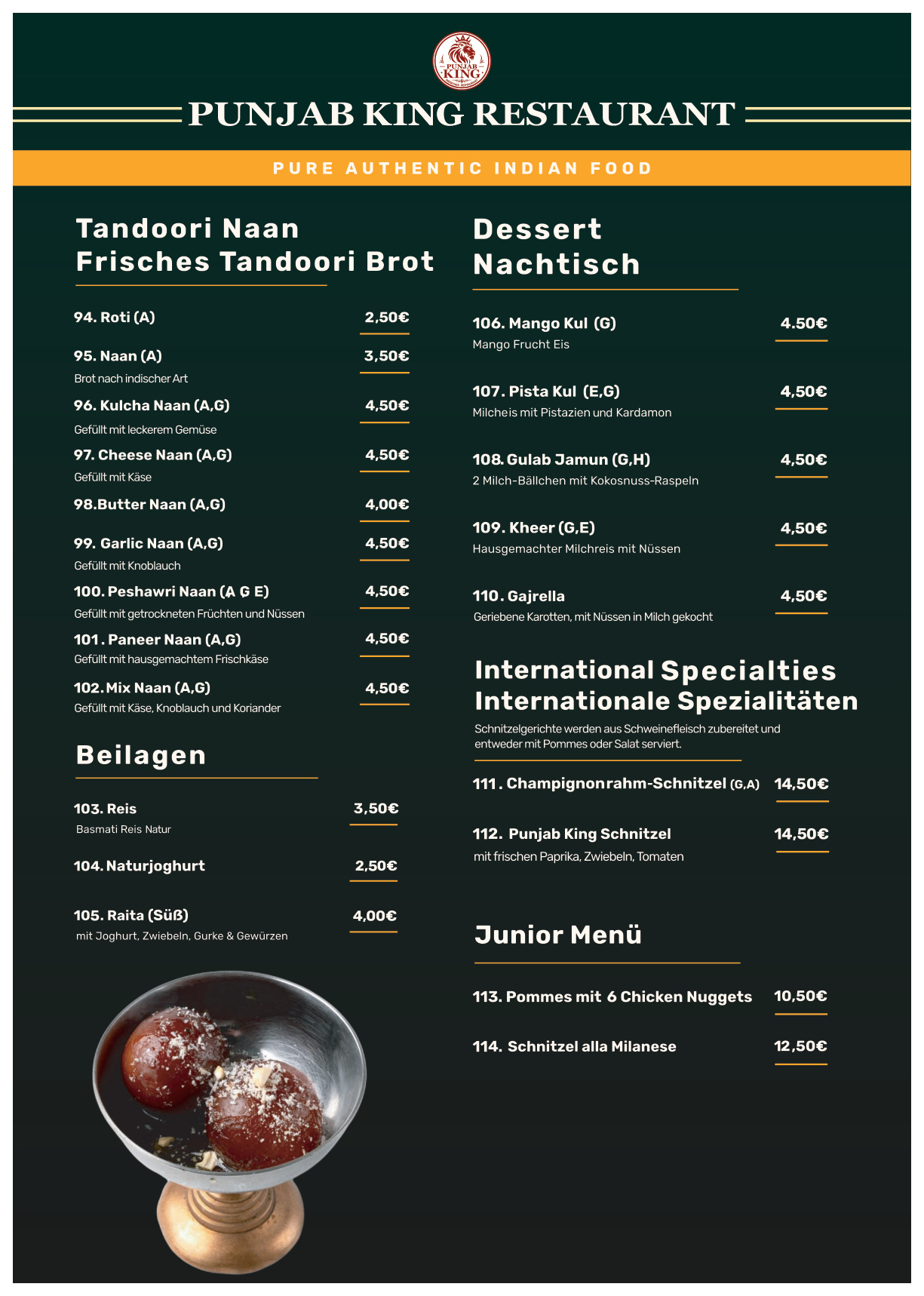 Menu Page 6